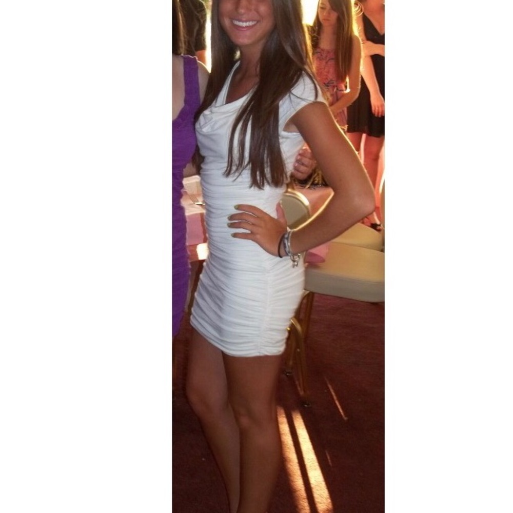 White body con dress